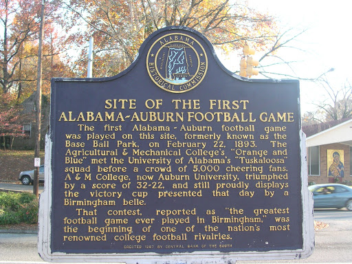 Site of the First Alabama - Auburn Football Game