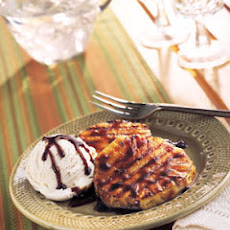 Grilled Cardamom-Scented Pineapple with Vanilla Ice Cream