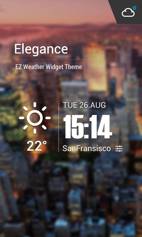 Android application Live Weather&amp;Clock Widget screenshort