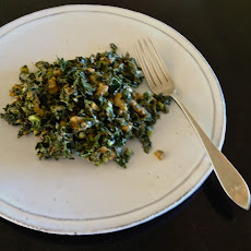 Lacinato Kale and Mint Salad with Spicy Peanut Dressing