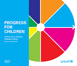 Cover of "Progress for Children: A World Fit for Children Statistical Review" by UNICEF