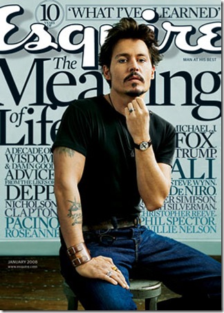 Fifty Sexiest Male Celebs Johnny+Depp+covers+Esquire+magazine+January+2008%5B5%5D