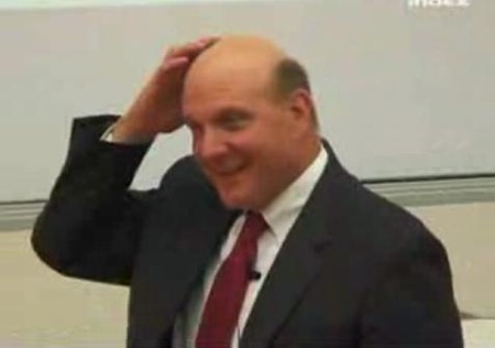 hungary man throws three eggs at Steve Ballmer