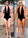 Jim Carrey Jenny McCarthy same swimsuit picture