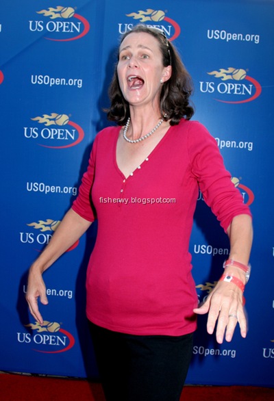 Photo of American tennis professional Pam Shriver at 2007 US Open Super Saturday Tennis Matches