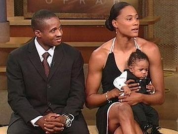 marion jones tim montgomery and their son pic