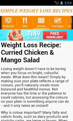 【免費健康App】Simple Weight Loss Recipes-APP點子