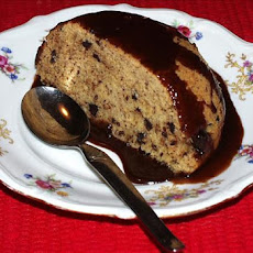 Choc Chip & Banana Pudding W/Glossy Choc Sauce (Steamed)