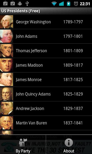 US Presidents for Phone