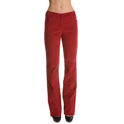 Pantalon en velours rouge Escorpion