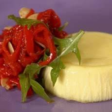 Parmigiano Sformato with Piquillo Peppers and Almonds