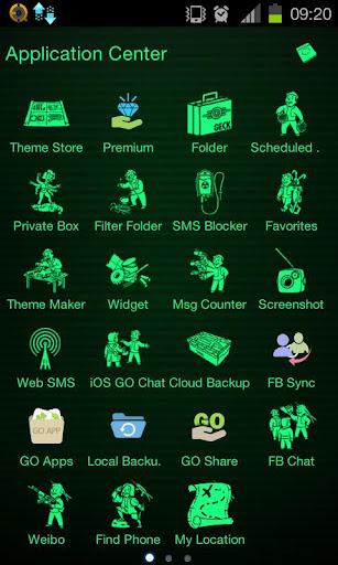 Fallout Theme addon Go SMS Pro