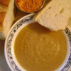 Rustic Red Lentil Soup (Only 4 Ingredients)