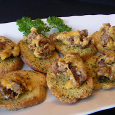 Cheesy Sausage Cocktail Squares