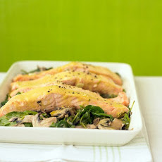 Salmon with Orange-Mustard Sauce