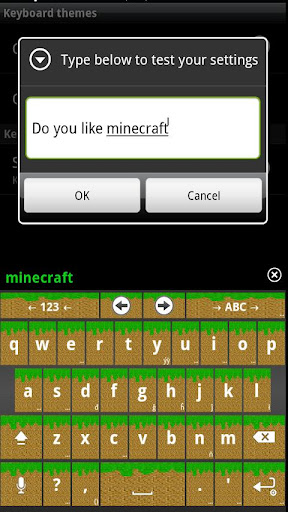 Miner's HD Keyboard Skin