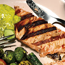Grilled Salmon with Basil Aïoli