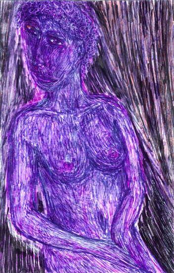notre dame des anges 2005 (stift inkt acryl op papier)