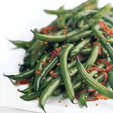 Green Beans with Red Onion and Mustard Seed Vinaigrette