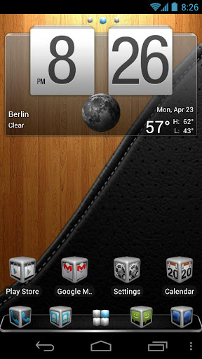 Silver Cube Theme 4 GoLauncher