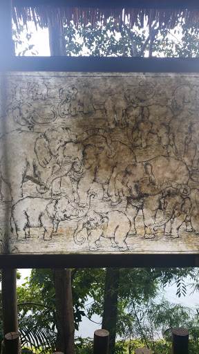 Elephants On Elephant Dung Paper