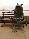 South Carolina Aquarium Frog Statue