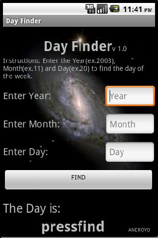 Day Finder