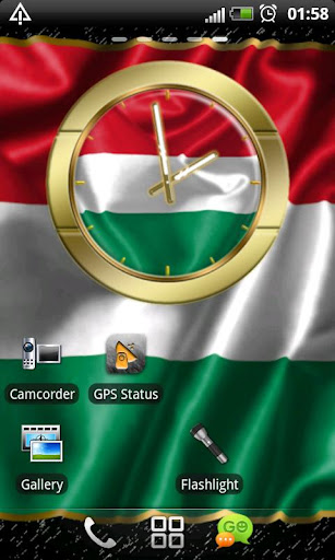 Hungary flag clocks