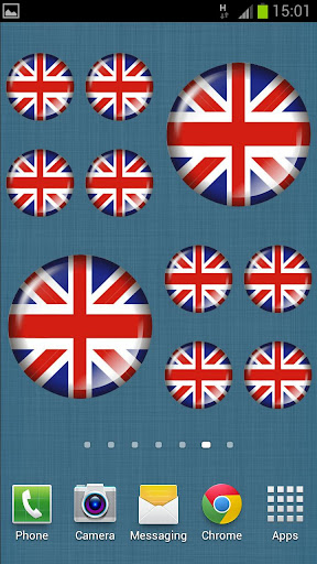 British Flag Badge Widget