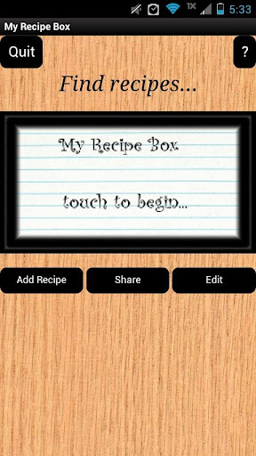 My Recipe Box