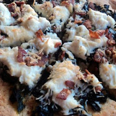 Swiss Chard and Ricotta Cornmeal Crust Pizza