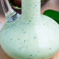 Creamy Avocado Dressing (aka Guacamole Buttermilk Dressing)
