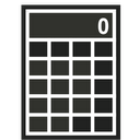 Calculator Widget 10 themes mobile app icon
