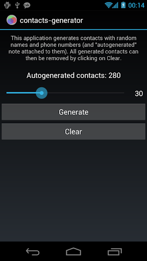 Contacts Generator