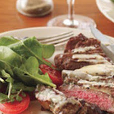 Sage-Chive Steaks with Arugula Salad