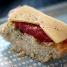 Ham, Manchego, and Fig Tartines