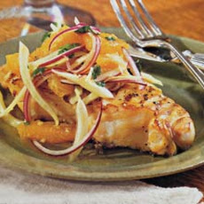 Grilled Fish with Orange-Fennel Salsa