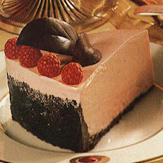 Frozen White Chocolate and Raspberry Mousse Torte