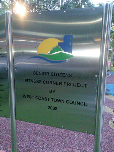 Senior Citizens' Fitness Corner Project Plaque