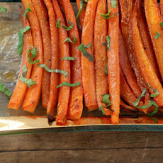 Spice Roasted Carrots with Pomegranate Molasses