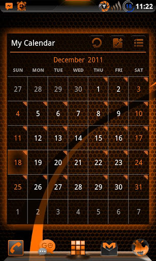GOWidget SunsetOrangeICS -Free