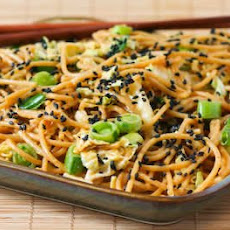 Whole Wheat Sesame Noodles with Spicy Peanut Sauce