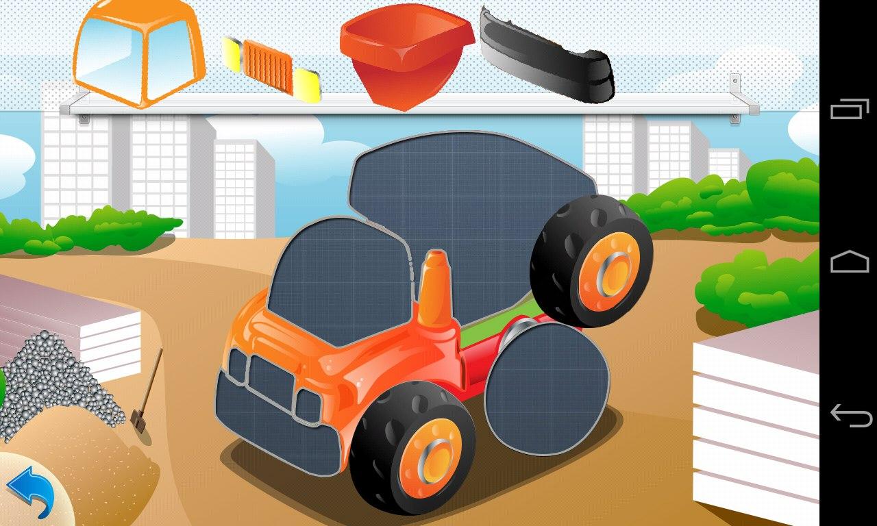 Android application Puzzle Cars for kids screenshort