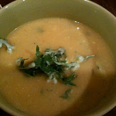 Creamy Cauliflower Soup With Cucumber Raita