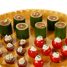 Herbed Goat Cheese in Cherry-Tomato Cups
