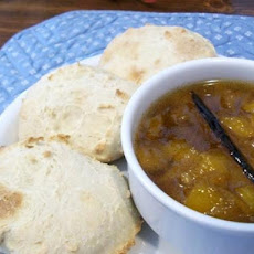 Scones (Biscuits in Usa) With Vanilla Bean and Mango Jam