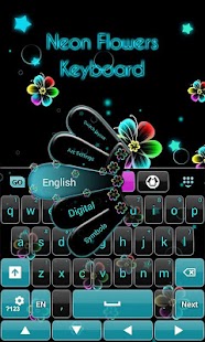 How to download Neon Flowers Keyboard lastet apk for android