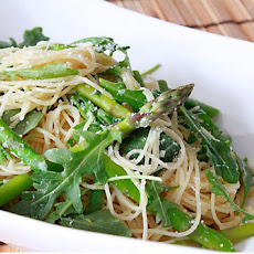 Capellini with Asparagus and Arugula