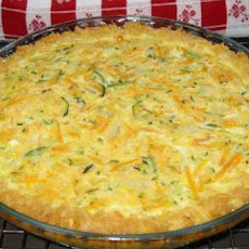 Zucchini Quiche in a Short Grain Brown Rice Crust
