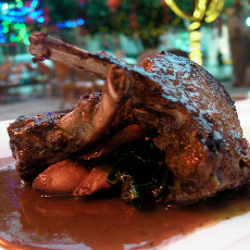 Double Thick Grilled Pork Chop with Ginger Plum Bbq Sauce